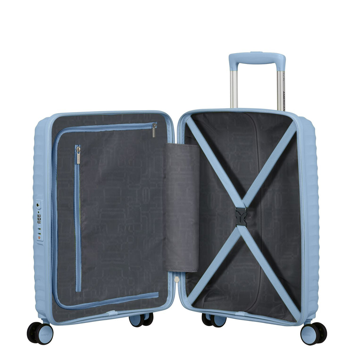 American Tourister Diablast Handbagage Spinner 55 cm - 35 liter - 55x40x20 cm - glacier blue