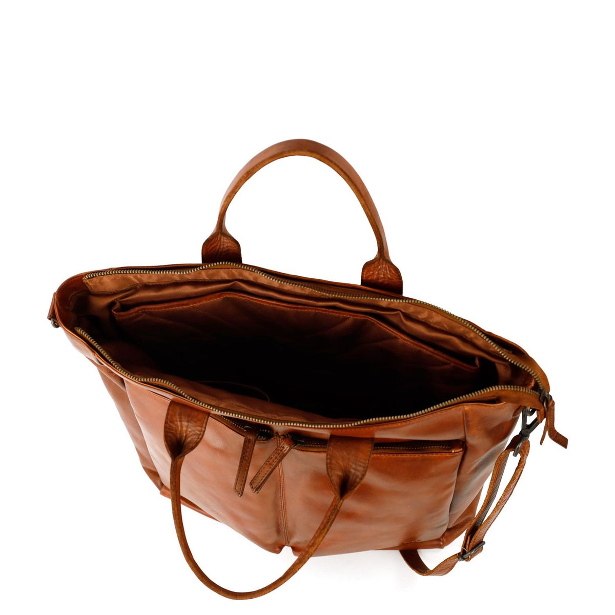 Bear Design Vera Laptoptas - 15.6" laptopvak - met afneembare schouderriem - cognac