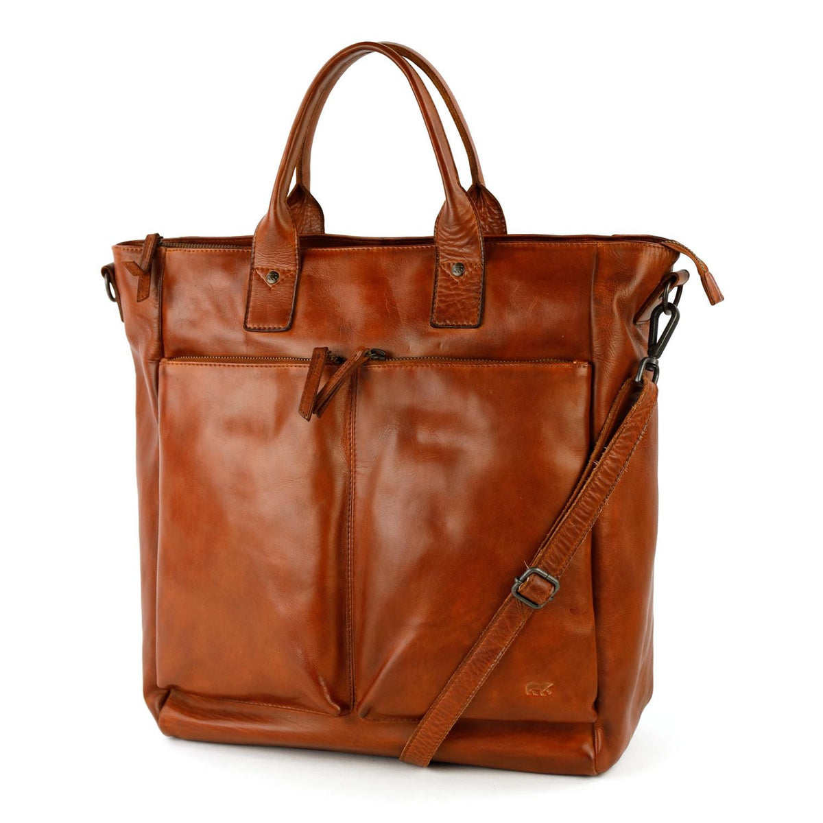 Bear Design Vera Laptoptas - 15.6" laptopvak - met afneembare schouderriem - cognac