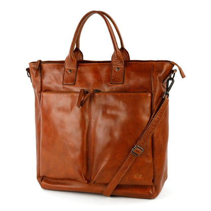 Bear Design Vera Laptoptas - 15.6" laptopvak - met afneembare schouderriem - cognac