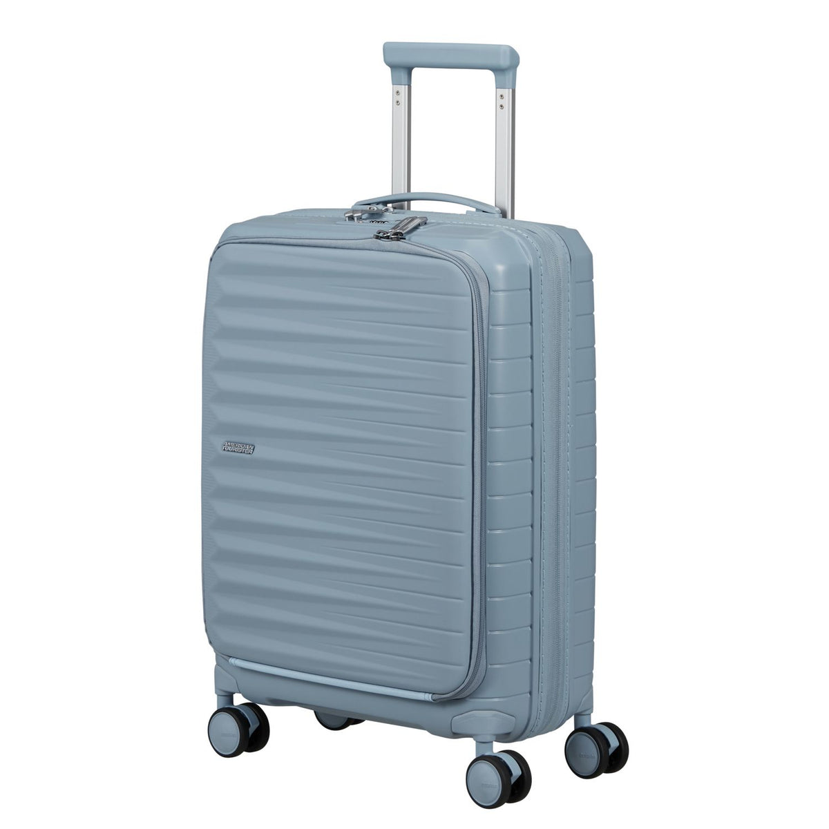 American Tourister FastForward Handbagage Spinner 55 cm - Uitbreidbaar 37/44 liter - 55x40x20/23 cm - steel blue
