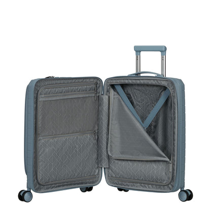 American Tourister FastForward Handbagage Spinner 55 cm - Uitbreidbaar 37/44 liter - 55x40x20/23 cm - steel blue