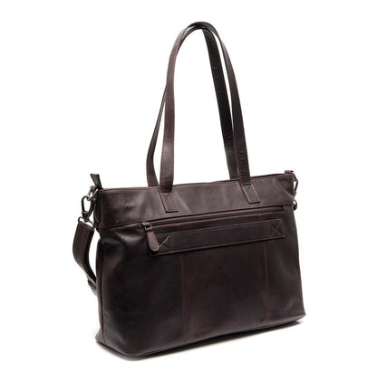 The Chesterfield Brand Osira Shopper - met 15" laptopvak - met afneembare schouderriem - bruin