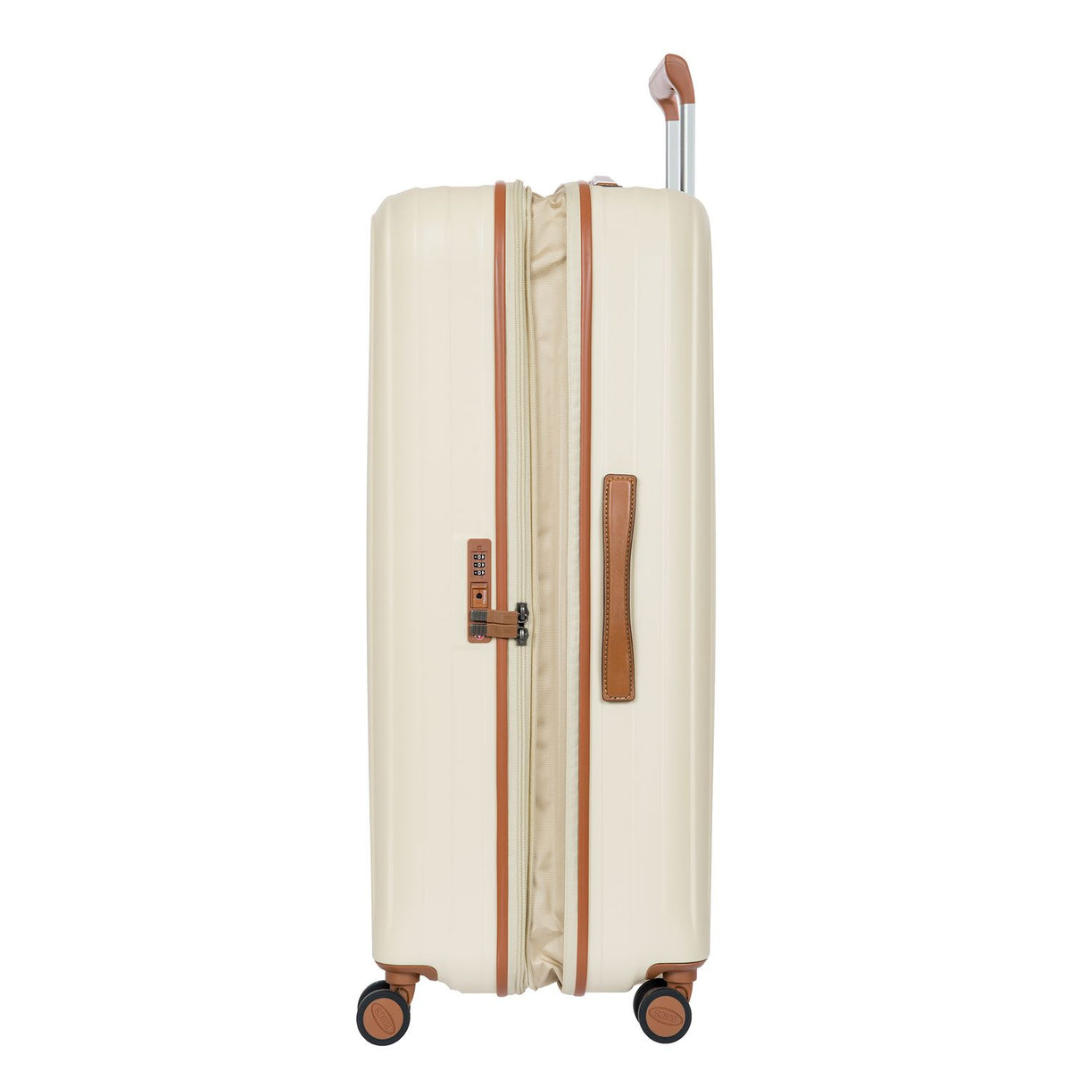Bric's Taormina Spinner 82 cm - Uitbreidbaar 128/135 liter - 82x57x30/34 cm - cream