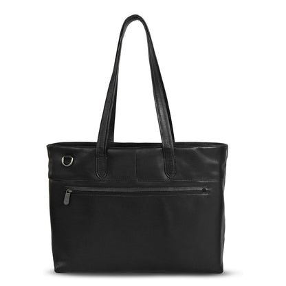 Plevier Catz Laptopschoudertas - 16" laptopvak - afneembare schouderriem - zwart