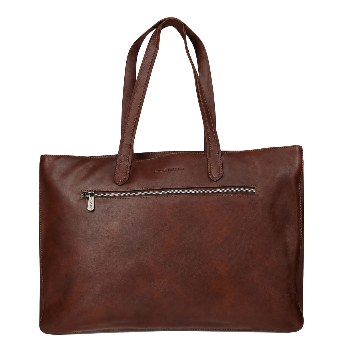 Plevier Power Livingstone Dames Laptop Schoudertas - 17" laptopvak - bruin