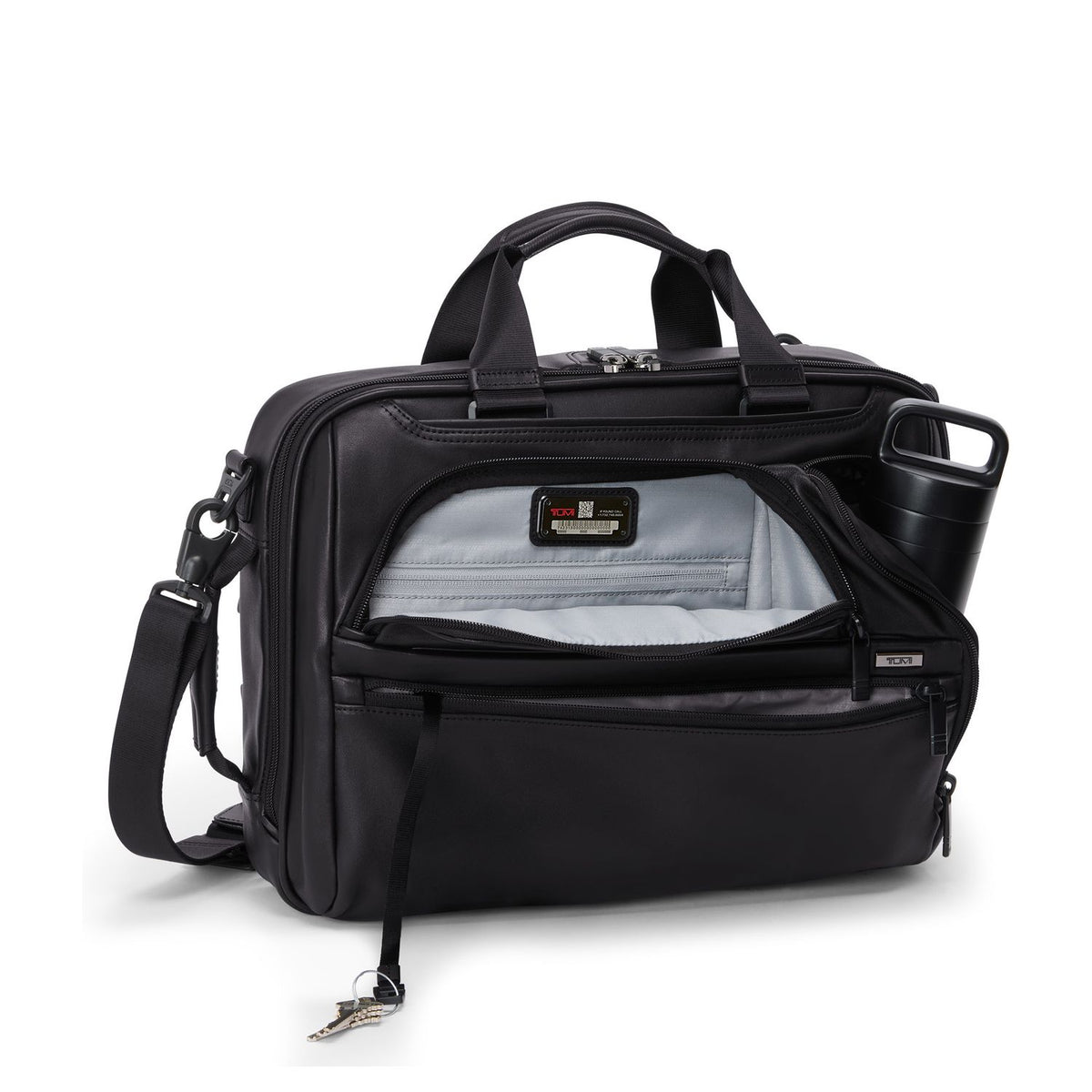 TUMI Alpha 3-in-1 Schoudertas - 16" laptopvak - draagbaar als rugzak - black