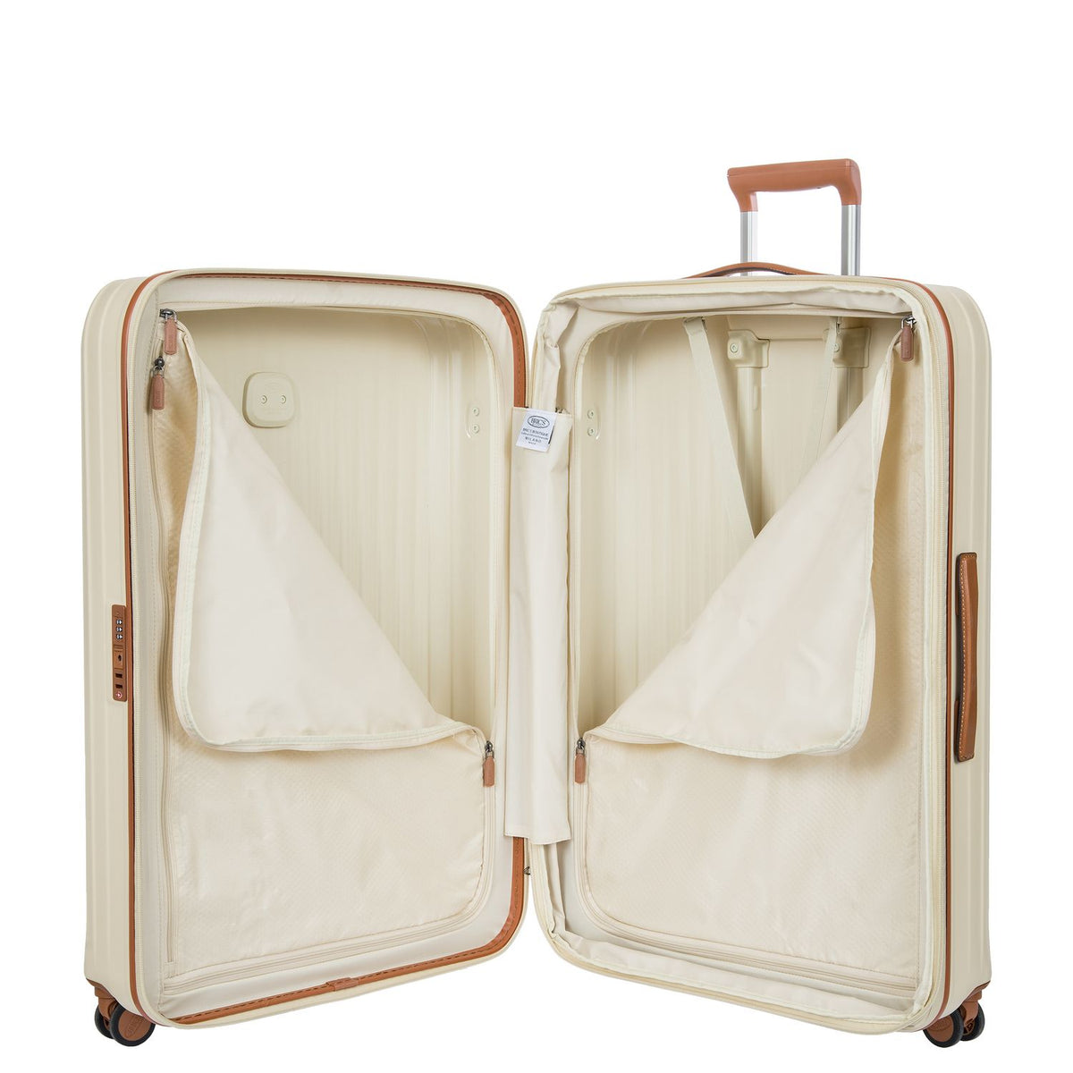 Bric's Taormina Spinner 82 cm - Uitbreidbaar 128/135 liter - 82x57x30/34 cm - cream