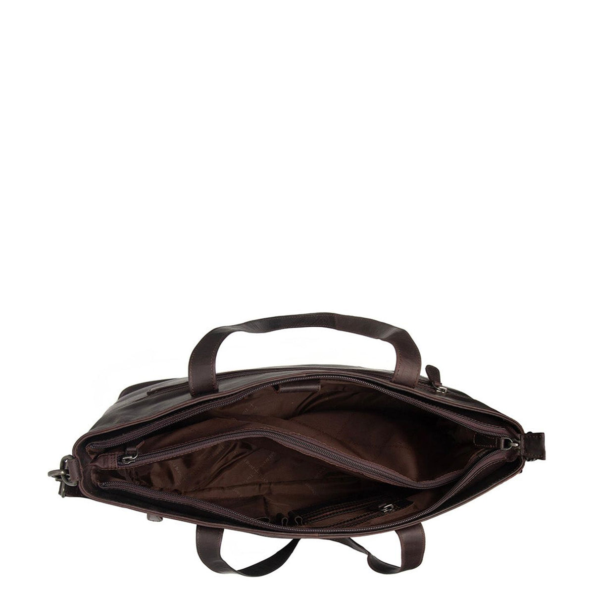 The Chesterfield Brand Osira Shopper - met 15" laptopvak - met afneembare schouderriem - bruin