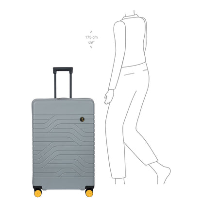 Bric's Ulisse Spinner 79 cm - Uitbreidbaar 120/132 liter - 79x53x31/35 cm - grijs