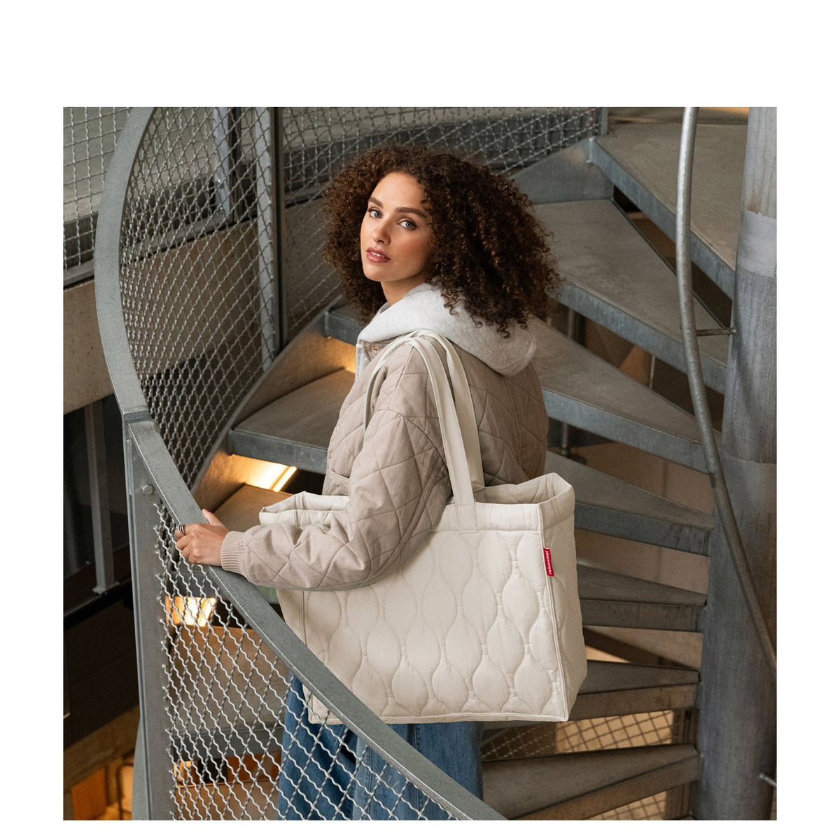 Reisenthel Softshopper Shopper puffer stone