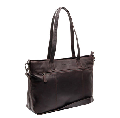 The Chesterfield Brand Osira Shopper - met 15" laptopvak - met afneembare schouderriem - bruin