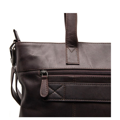 The Chesterfield Brand Osira Shopper - met 15" laptopvak - met afneembare schouderriem - bruin