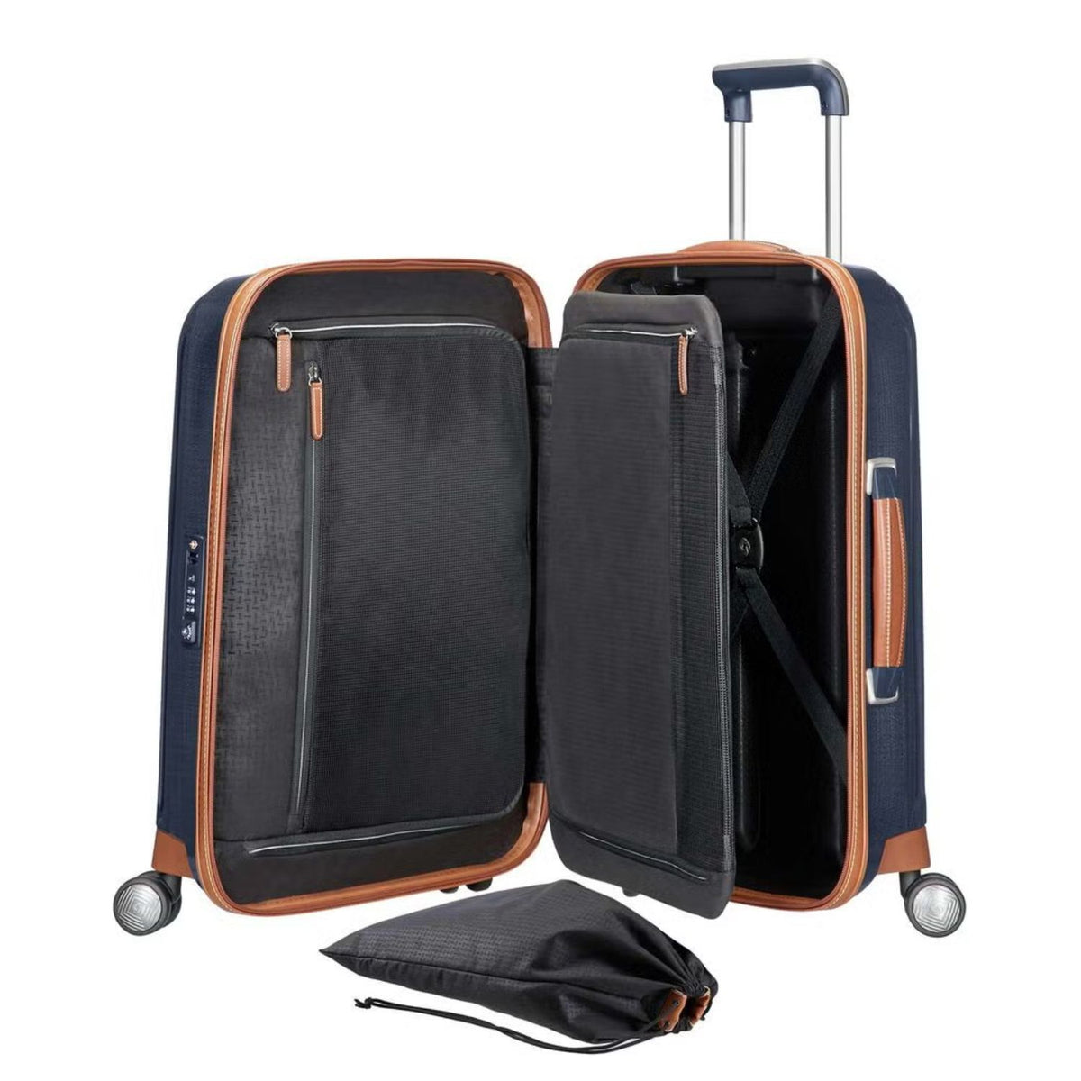 Samsonite Lite-Cube DLX Handbagage Spinner 55 cm - 36.6 liter - 55x40x20 cm - midnight blue