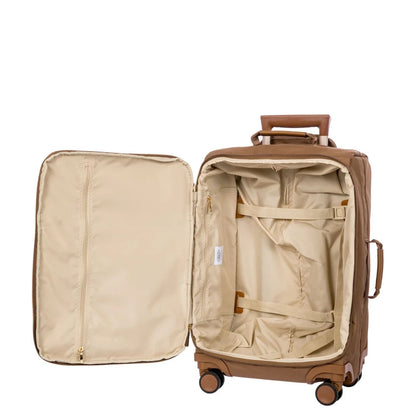 Bric's X-Travel Handbagage Spinner 55 cm - 42 liter - 55x37x23 cm - brownie