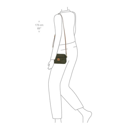 Bric's X-Collection Crossbody Schoudertas olive
