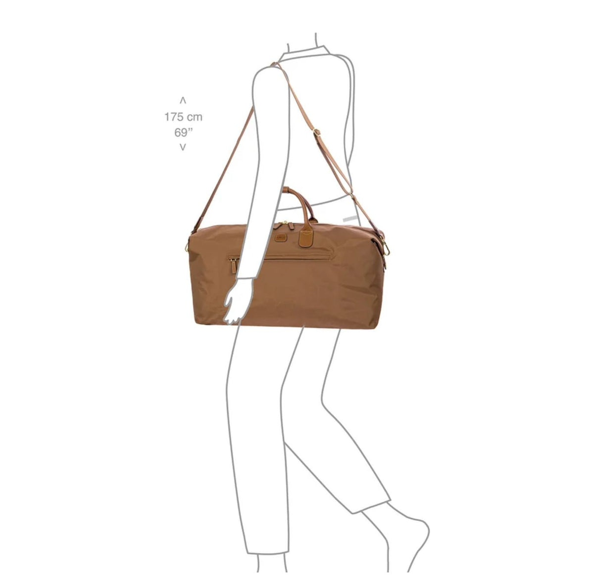 Bric's X-Travel Weekendtas 55 cm - 35 liter - 55x33x20 cm - brownie