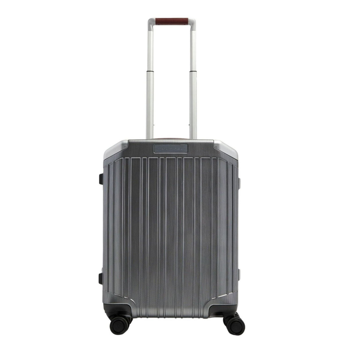 Piquadro PQ-Light Handbagage Spinner 55 cm - 31 liter - vingerafdrukslot - 55x40x20 cm - black/tobacco
