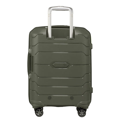 Samsonite Flux Handbagage Spinner 55 cm - Uitbreidbaar 37/44 liter - 55x40x20/23 cm - dark olive