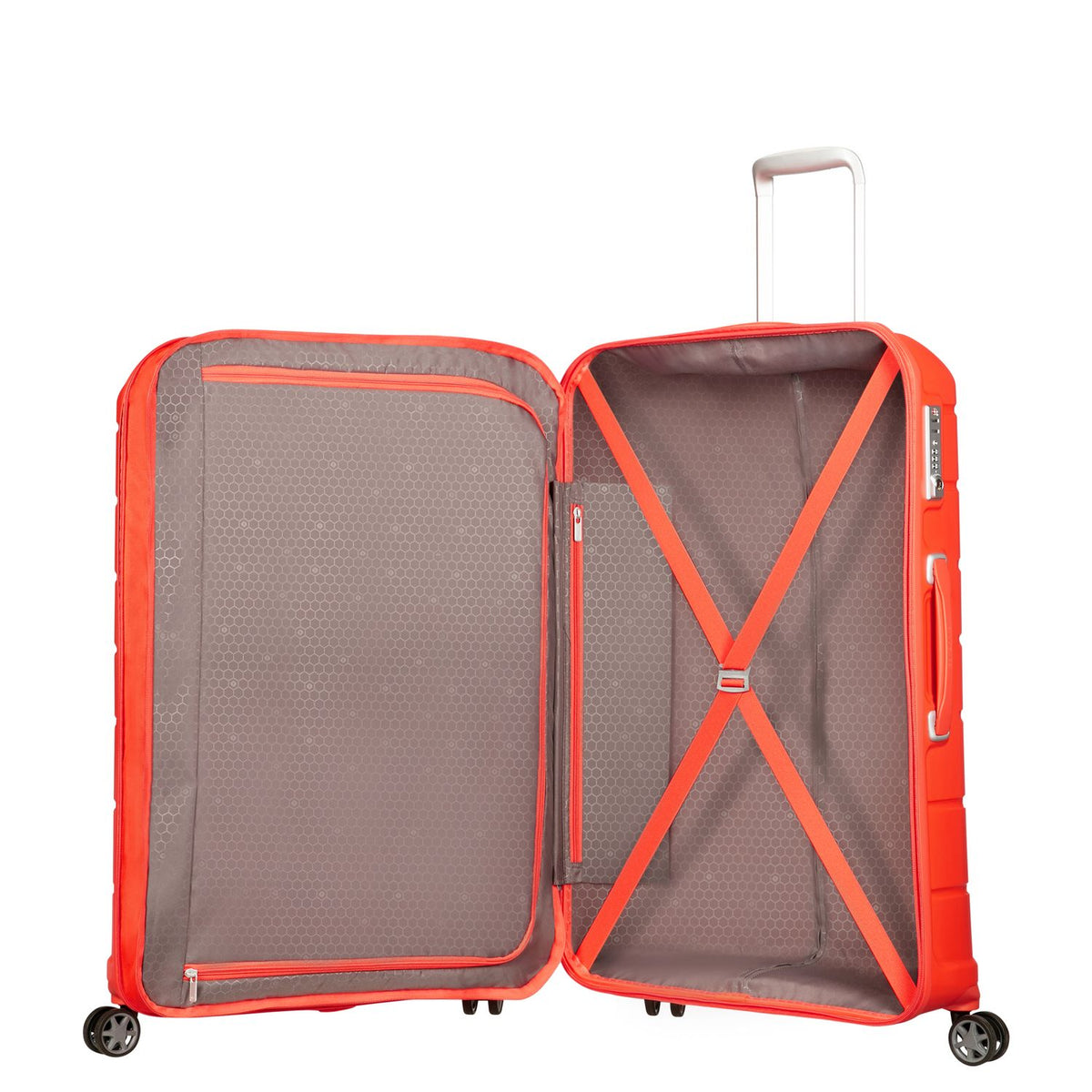Samsonite Flux Spinner 68 cm - Uitbreidbaar 75/85 liter - 68x47x30/33 cm - tangerine red