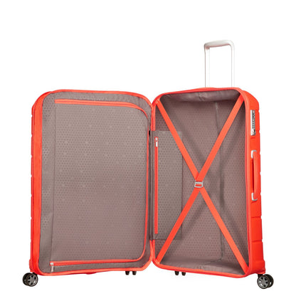 Samsonite Flux Spinner 68 cm - Uitbreidbaar 75/85 liter - 68x47x30/33 cm - tangerine red