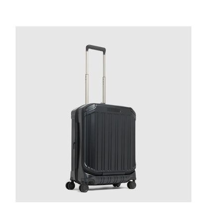 Piquadro PQ-Light Handbagage Spinner 55 cm - 47 liter - 17.3" laptopvak - 55x40x23 cm - matt black
