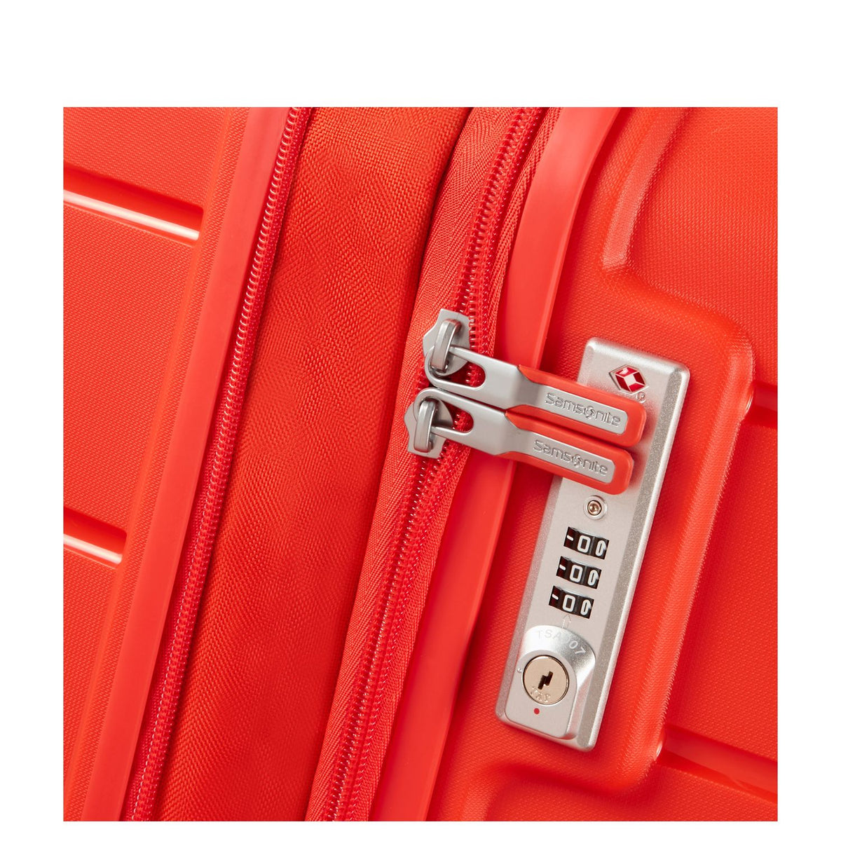 Samsonite Flux Spinner 68 cm - Uitbreidbaar 75/85 liter - 68x47x30/33 cm - tangerine red