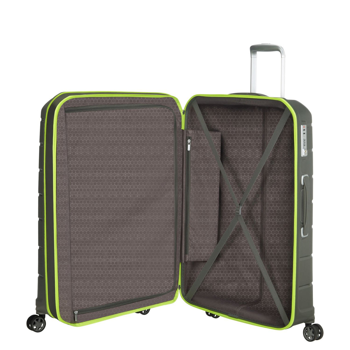 Samsonite Flux Spinner 75 cm - Uitbreidbaar 99/111 liter - 75x52x31/35 cm - dark olive