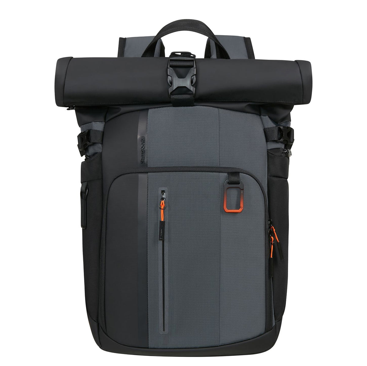 Samsonite Biz2Go 2.0 Rolltop Rugzak - Uitbreidbaar 20/26.5 liter - 15.6" laptopvak - graphite/apricot