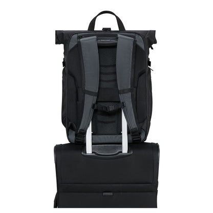Samsonite Biz2Go 2.0 Rolltop Rugzak - Uitbreidbaar 20/26.5 liter - 15.6" laptopvak - graphite/apricot