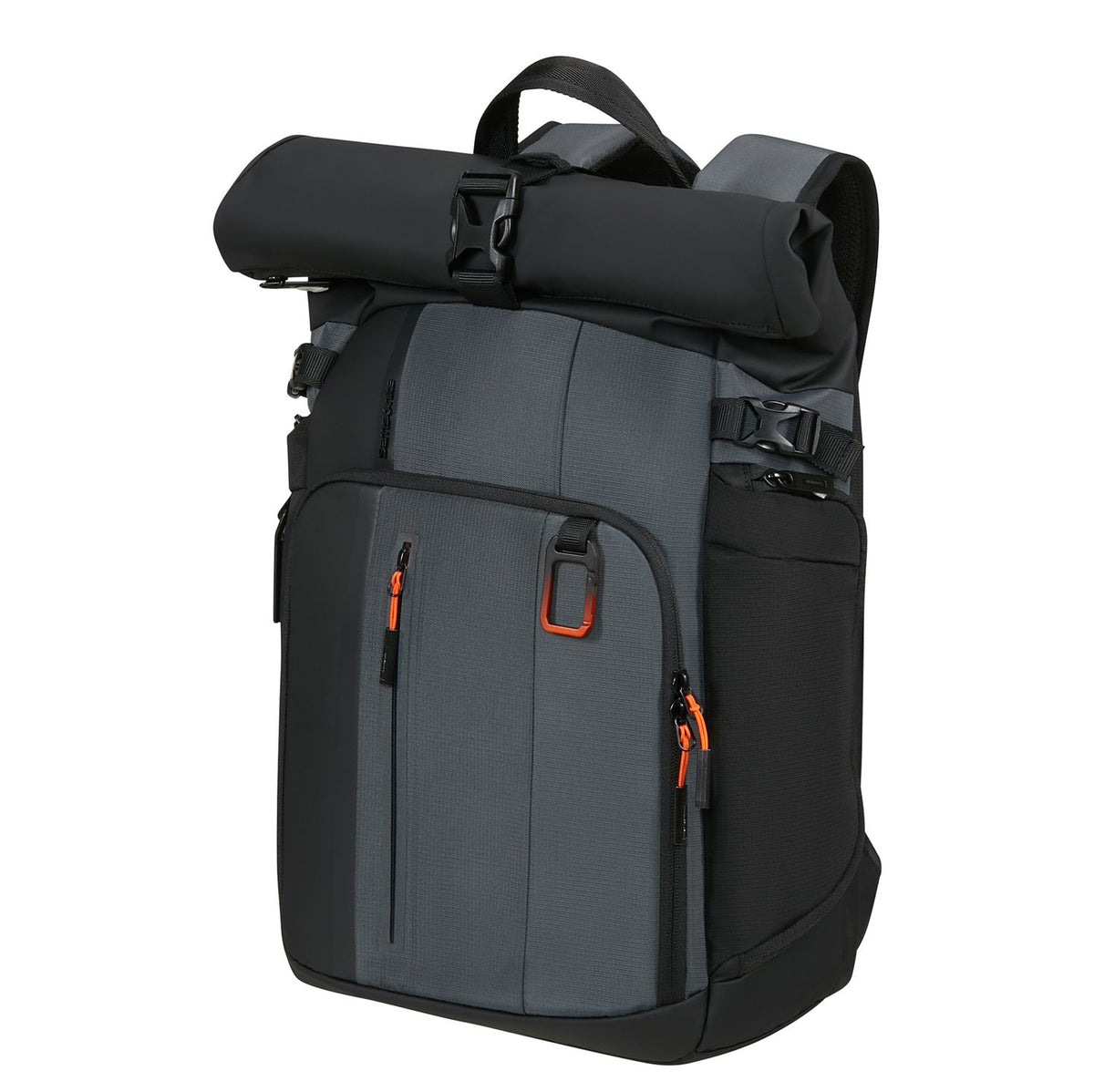 Samsonite Biz2Go 2.0 Rolltop Rugzak - Uitbreidbaar 20/26.5 liter - 15.6" laptopvak - graphite/apricot