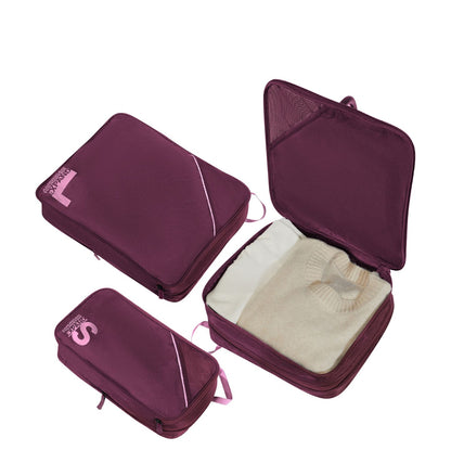 American Tourister Travel Accessories Packing Cubes Set S/M/L - iced berry