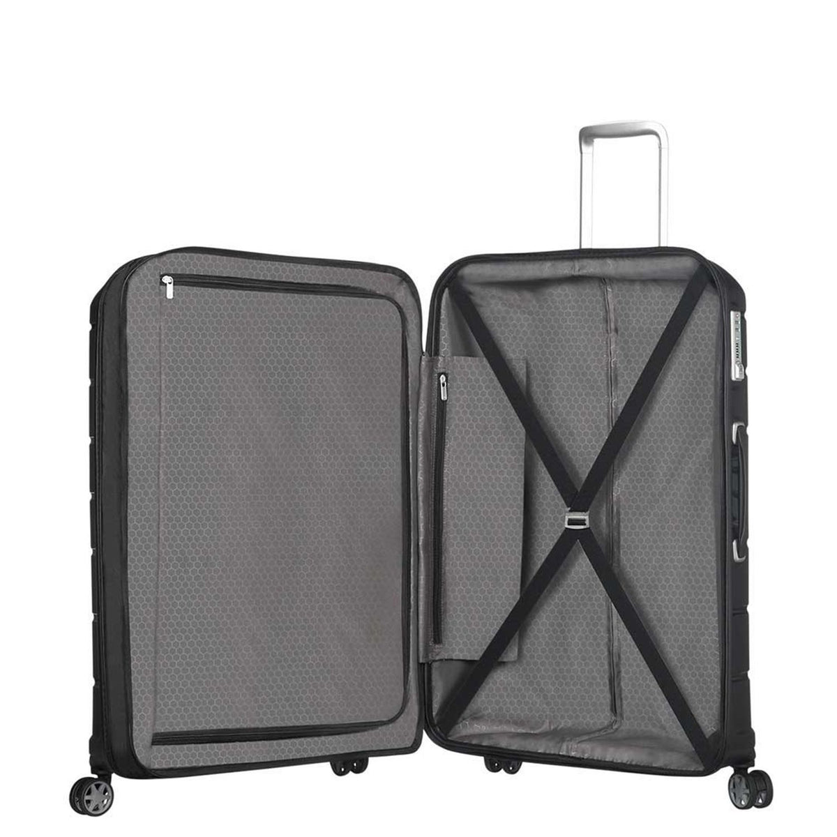 Samsonite Flux Spinner 68 cm - Uitbreidbaar 75/85 liter - 68x47x30/33 cm - black