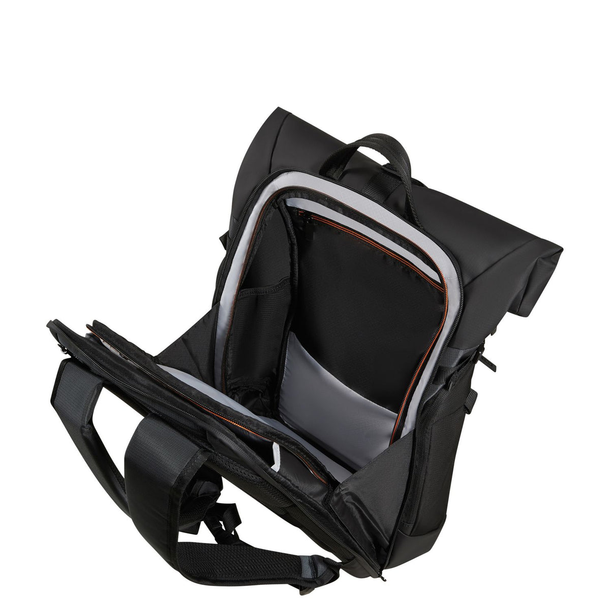 Samsonite Biz2Go 2.0 Rolltop Rugzak - Uitbreidbaar 20/26.5 liter - 15.6" laptopvak - graphite/apricot