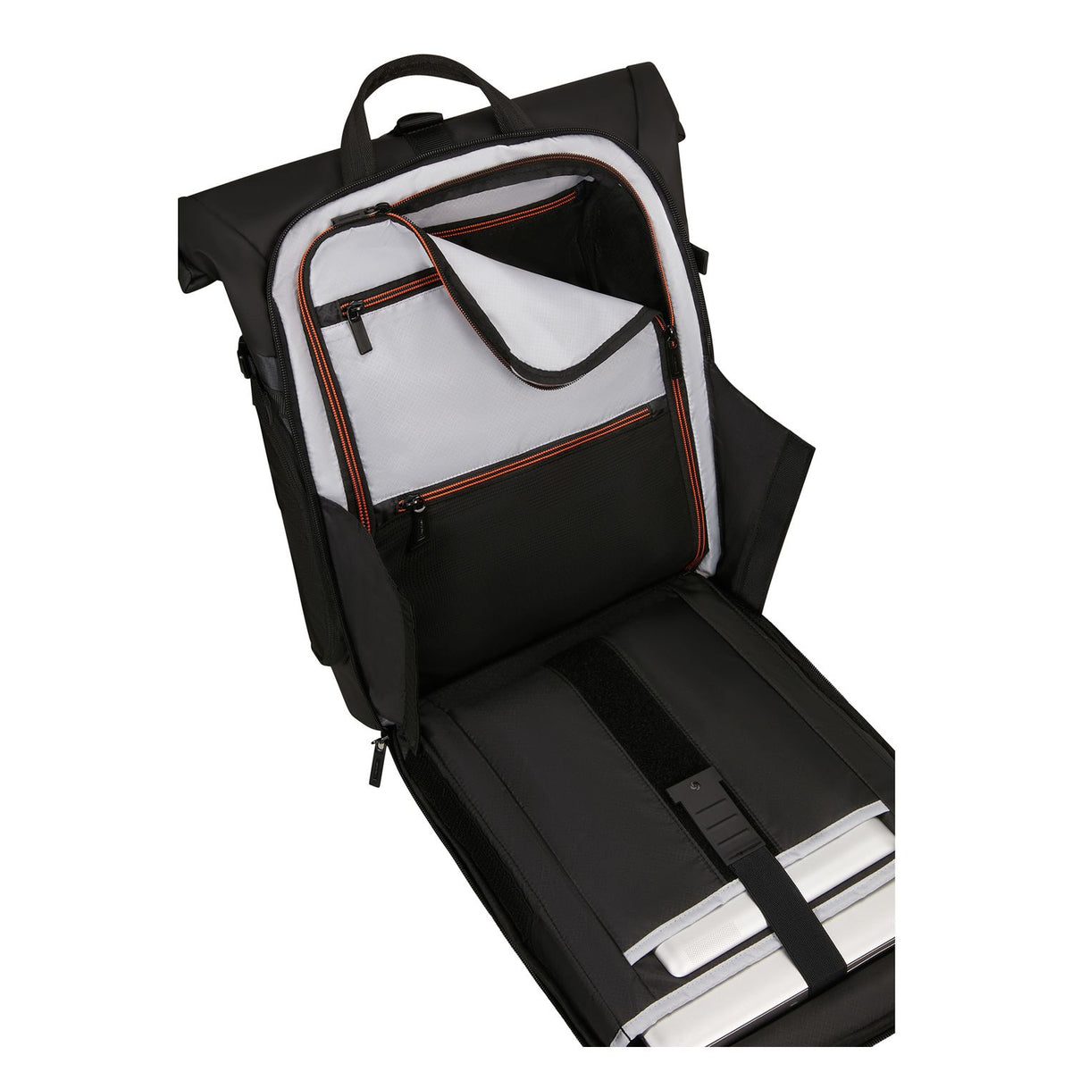 Samsonite Biz2Go 2.0 Rolltop Rugzak - Uitbreidbaar 20/26.5 liter - 15.6" laptopvak - graphite/apricot