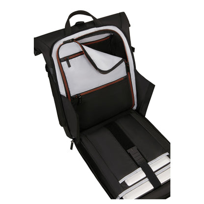 Samsonite Biz2Go 2.0 Rolltop Rugzak - Uitbreidbaar 20/26.5 liter - 15.6" laptopvak - graphite/apricot