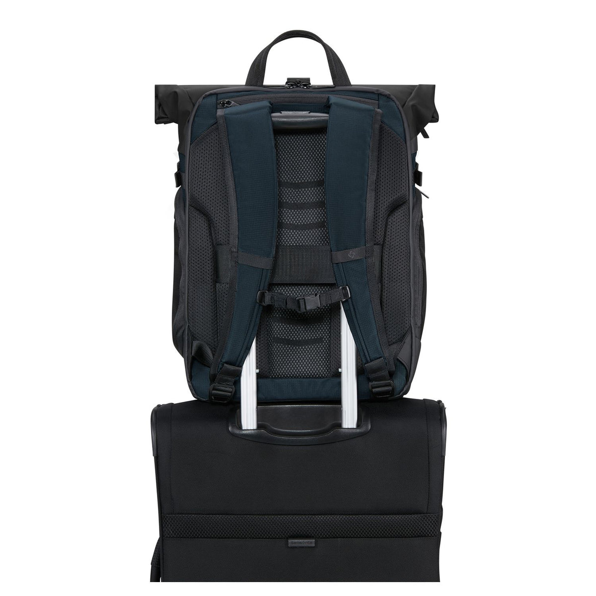 Samsonite Biz2Go 2.0 Rolltop Rugzak - Uitbreidbaar 20/26.5 liter - 15.6" laptopvak - deep blue