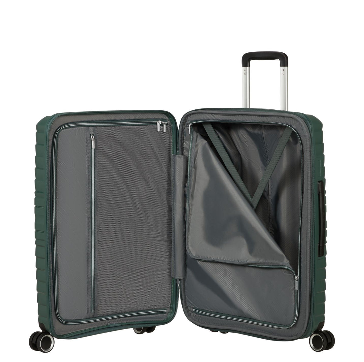 American Tourister Flytwist Spinner 67 cm - Uitbreidbaar 63/73 liter - 67x45x26/29 cm - afterdark pine