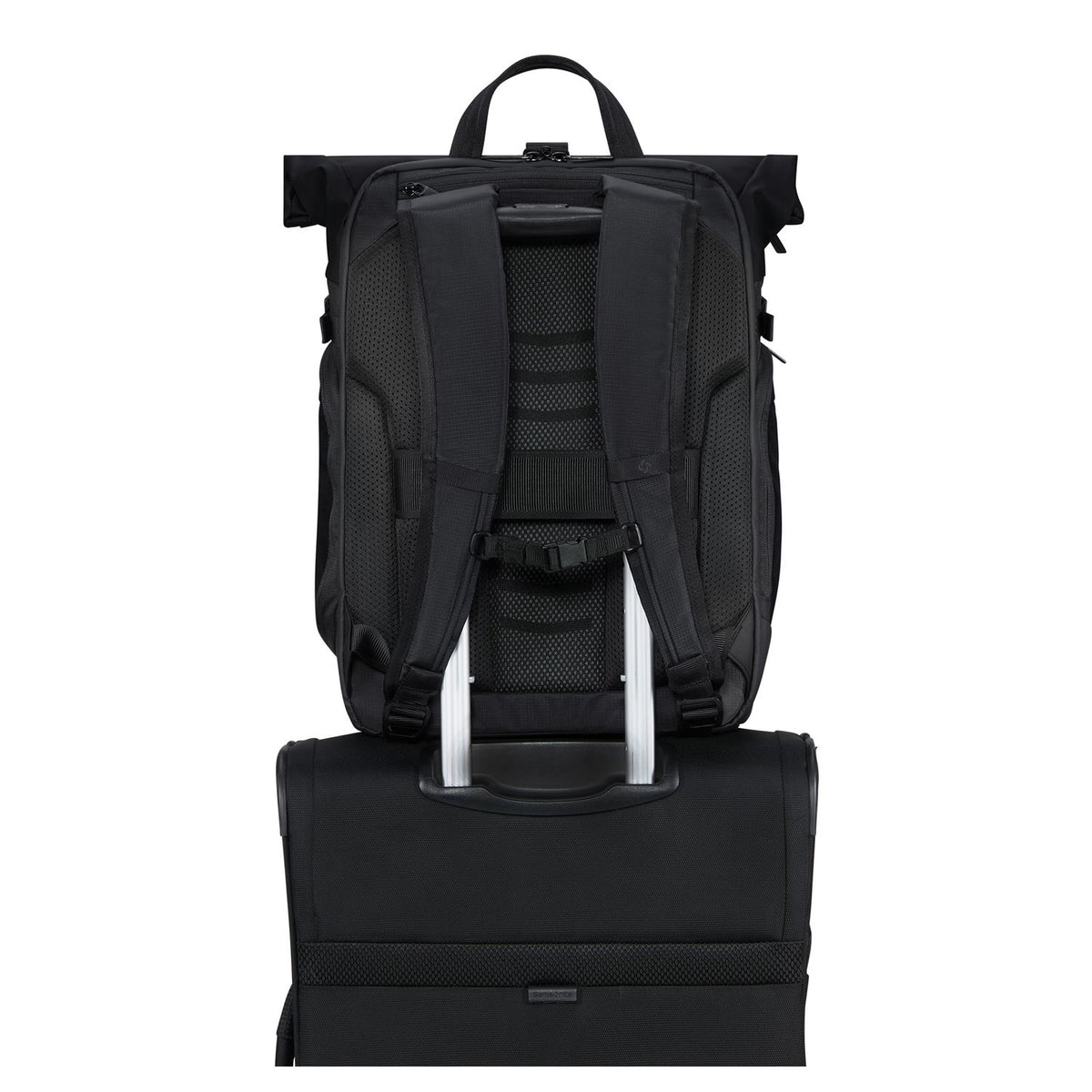 Samsonite Biz2Go 2.0 Rolltop Rugzak - Uitbreidbaar 20/26.5 liter - 15.6" laptopvak - black