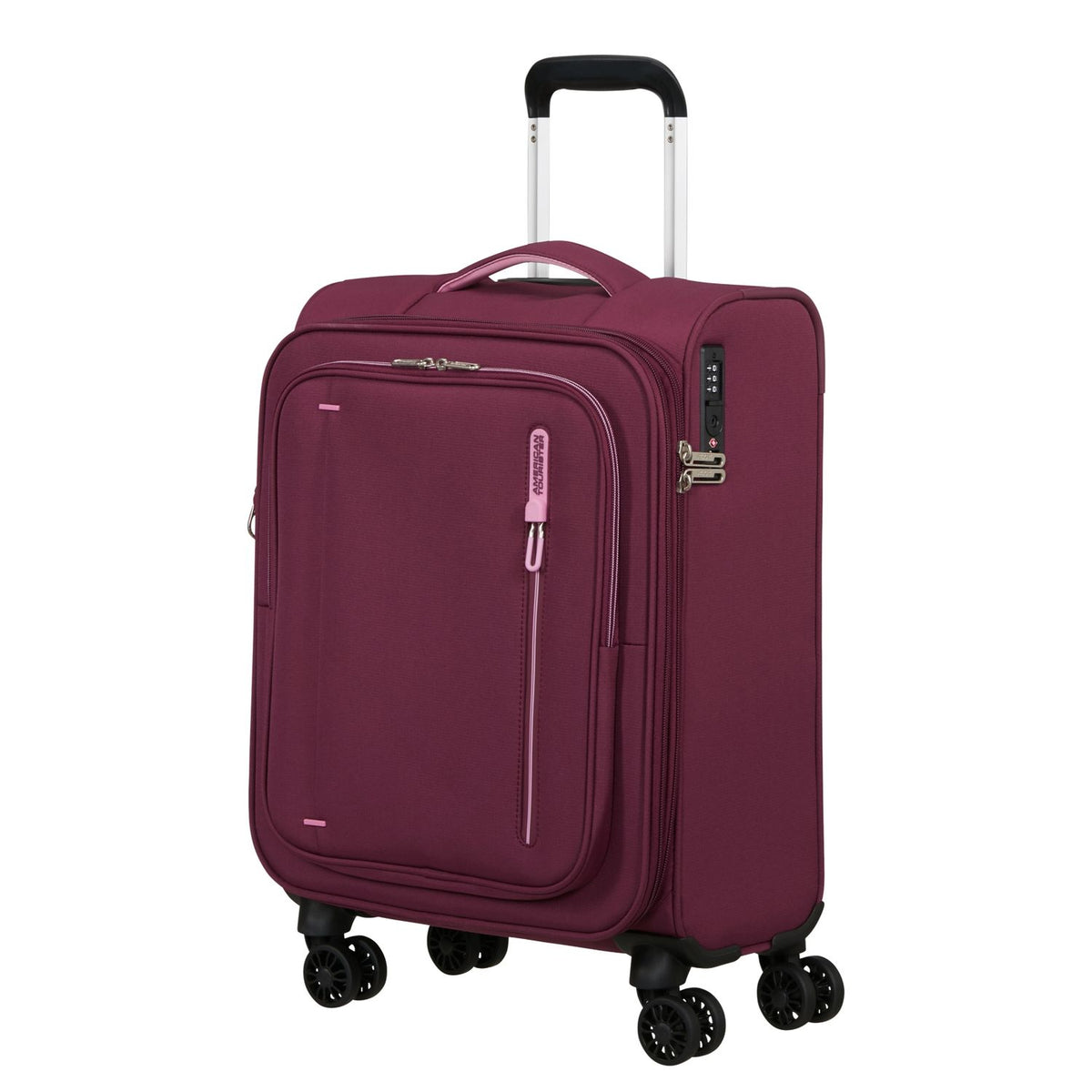 American Tourister Cloudrider Handbagage Spinner 55 cm - Uitbreidbaar 38.5/43.5 liter - 55x40x23/25 cm - iced berry