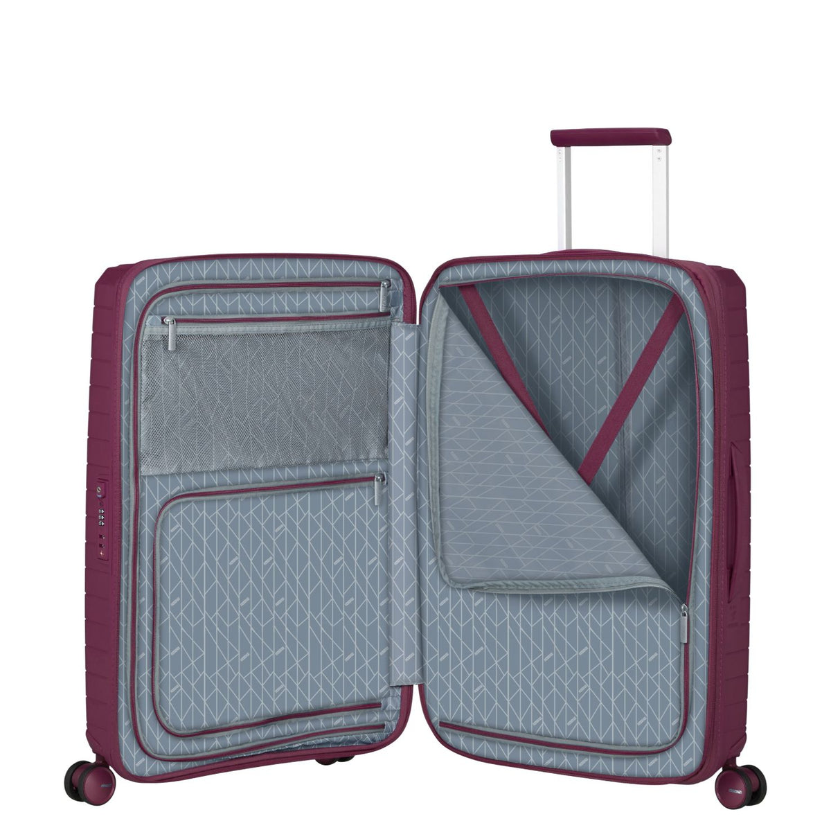 American Tourister FastForward Spinner 68 cm - Uitbreidbaar 67/77 liter - 68x46x26/30 cm - iced berry