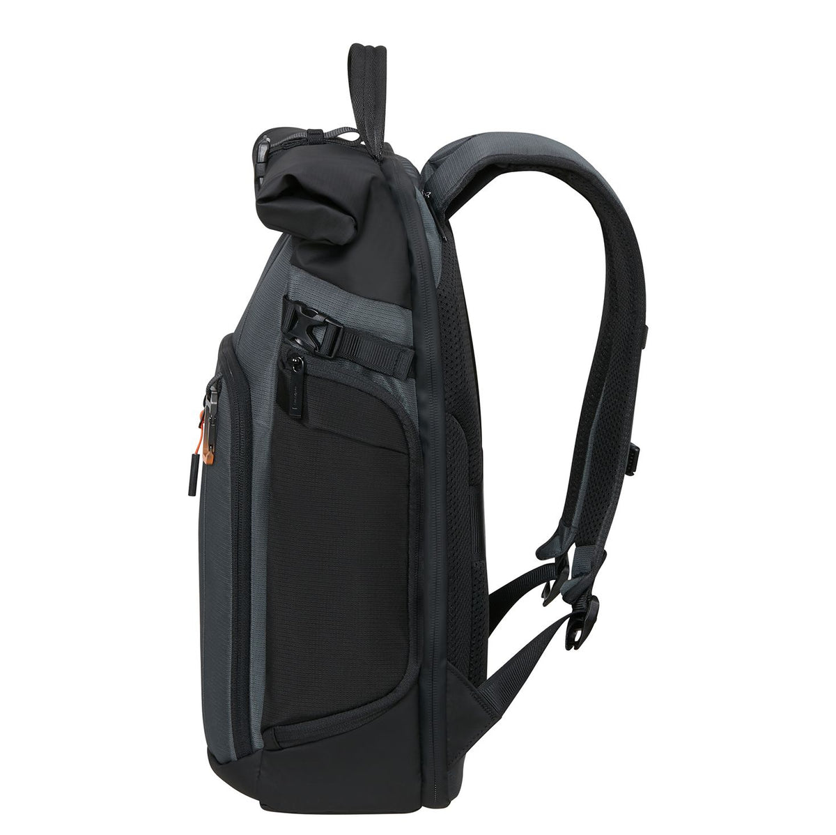 Samsonite Biz2Go 2.0 Rolltop Rugzak - Uitbreidbaar 20/26.5 liter - 15.6" laptopvak - graphite/apricot