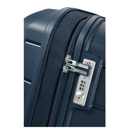 Samsonite Flux Spinner 68 cm - Uitbreidbaar 75/85 liter - 68x47x30/33 cm - navy blue