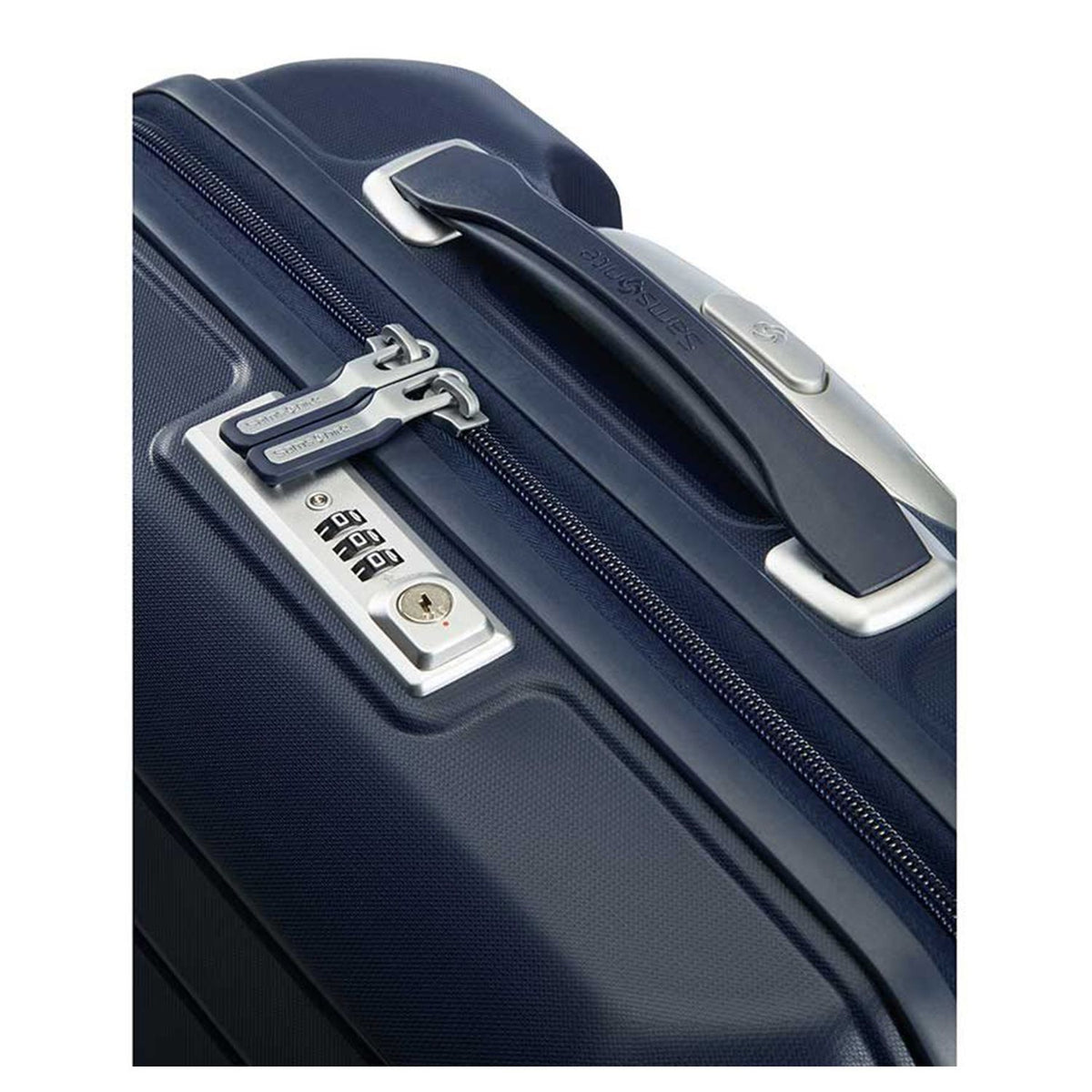 Samsonite Flux Handbagage Spinner 55 cm - Uitbreidbaar 37/44 liter - 55x40x20/23 cm - navy blue