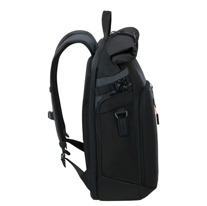 Samsonite Biz2Go 2.0 Rolltop Rugzak - Uitbreidbaar 20/26.5 liter - 15.6" laptopvak - graphite/apricot