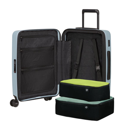 Samsonite Restackd Handbagage Spinner 55 cm - Uitbreidbaar 39/45 liter - 55x40x20/23 cm - fog blue