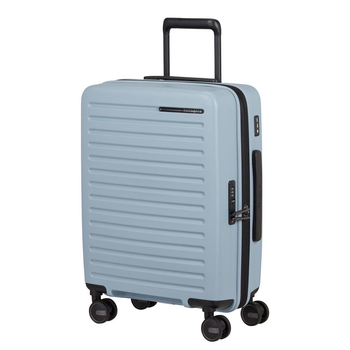 Samsonite Restackd Handbagage Spinner 55 cm - Uitbreidbaar 39/45 liter - 55x40x20/23 cm - fog blue
