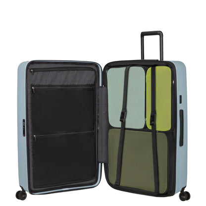 Samsonite Restackd Spinner 81 cm - Uitbreidbaar 126/138 liter - 81x54x31/34 cm - fog blue
