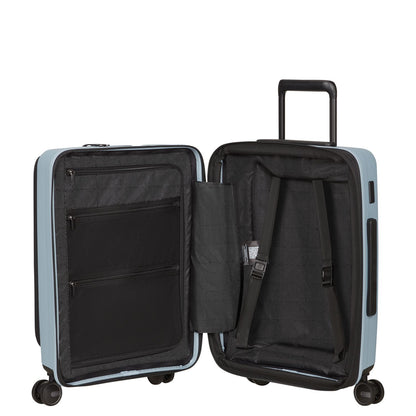 Samsonite Restackd Handbagage Spinner 55 cm - Uitbreidbaar 42/48 liter - 55x40x23/26 cm - fog blue