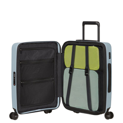 Samsonite Restackd Handbagage Spinner 55 cm - Uitbreidbaar 39/45 liter - 55x40x20/23 cm - fog blue